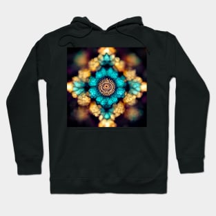 Stained glass Flower Mandala pattern Hoodie